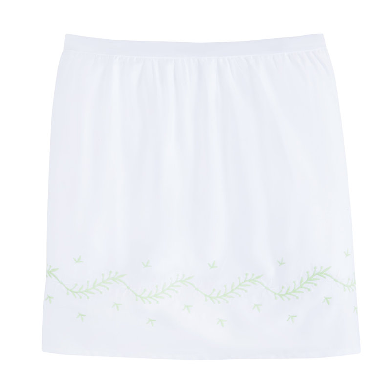 Jupe de lit de bébé brodée Meadow