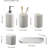 5PCS Modern Bathroom Accessory Set with Soap Dispenser