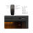 Mateas Ebern Designs Black Electric Fireplace Insert-605793757