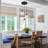 3-Light 55" Adjustable Dimmable Seeded Glass Cluster Pendant