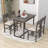 Bogazi 5-Piece Dining Table Set with Rectangular Dining Table and 4 Dining Chairs-1750796917