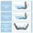 2 Person Acrylic Corner Whirlpool Bathtub 59 Inch 16 Jet Hydro Massage Bathtub With Heater Rainbow Light UL Certified Spa