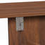 Table de couture pliante en noyer 4-en-1 avec roues verrouillables - Poste de travail multifonctionnel, table de bout, bureau d'ordinateur et rangement de cuisine avec tablettes, table de machine à coudre roulante pour appartements