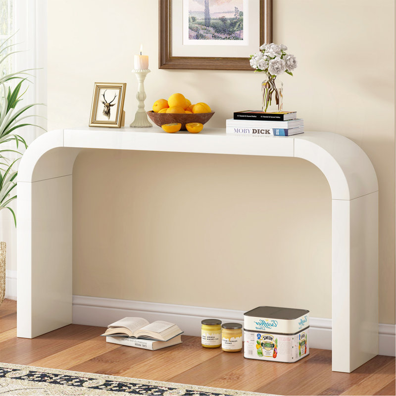 Console moderne et minimaliste, conception élégante et polyvalente, parfaite pour le salon, le couloir et la chambre à coucher, structure robuste et stable