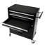 Chariot à outils multifonctionnel 4 tiroirs en noir, matériau en acier, ouverture de tiroir coulissante, 2 roues de frein non et pour une mobilité en douceur, options de rangement supplémentaires fournies avec - acier laminé à froid robuste,-1972826577