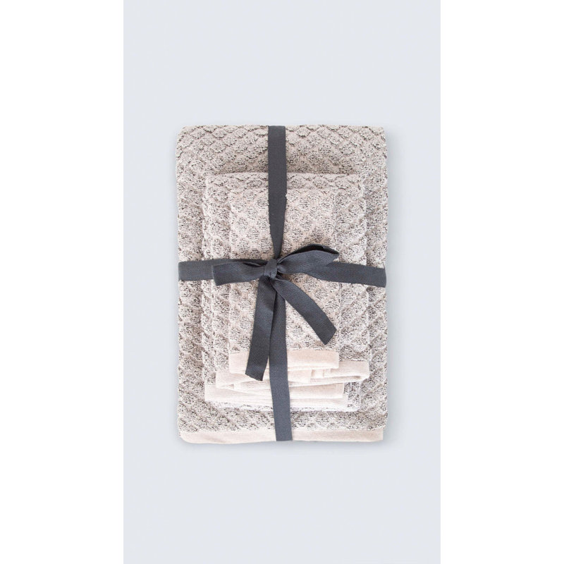 Ensemble de serviettes 100% coton Ebelia, Gris