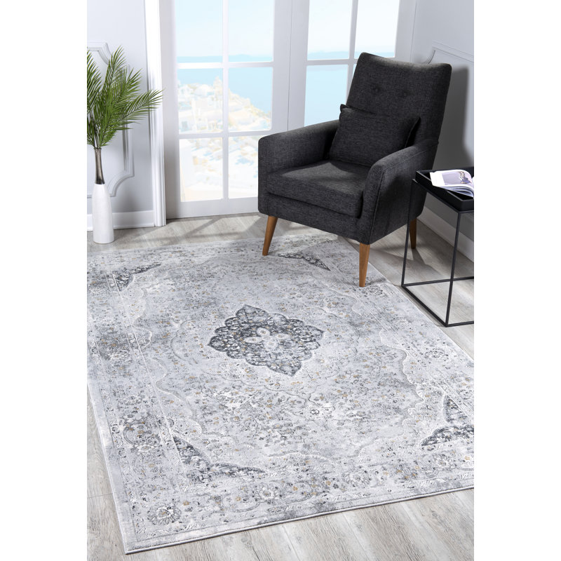 Tapis gris Crewkerne, Rectangle 3 pi 9 po x 5 pi 6 po