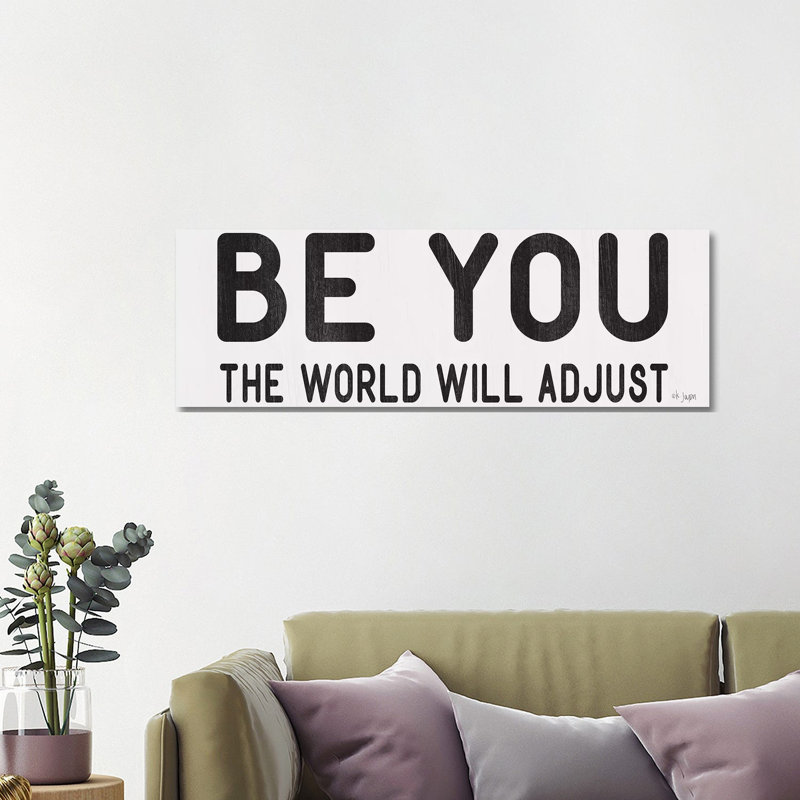 The World Will Adjust by Jaxn Blvd. - Wrapped Canvas Panoramic Gallery-Wrapped Canvas Giclée, 30.48 cm H x 91.44 cm W