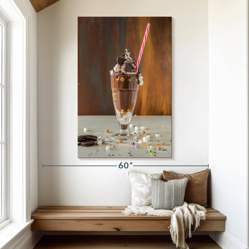 Yarlin Chocolate Cookie Milkshake, 51" H x 34" W