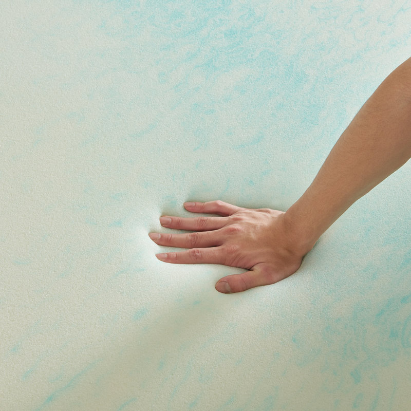 Gel Memory Foam Mattress Topper, King, 3"