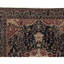 Hand-Knotted High-Quality Black and Rust Area Rug
