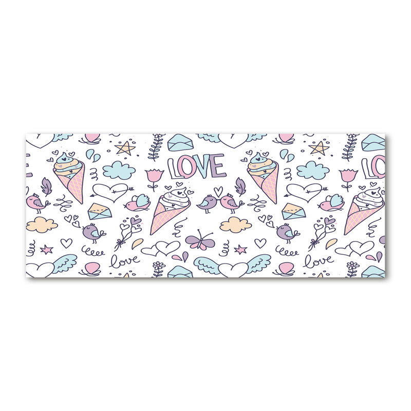 Romantic Pattern - No Frame Print on Canvas