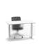 Panneau de modestie en acrylique, 23,5 po, blanc givré-105870687