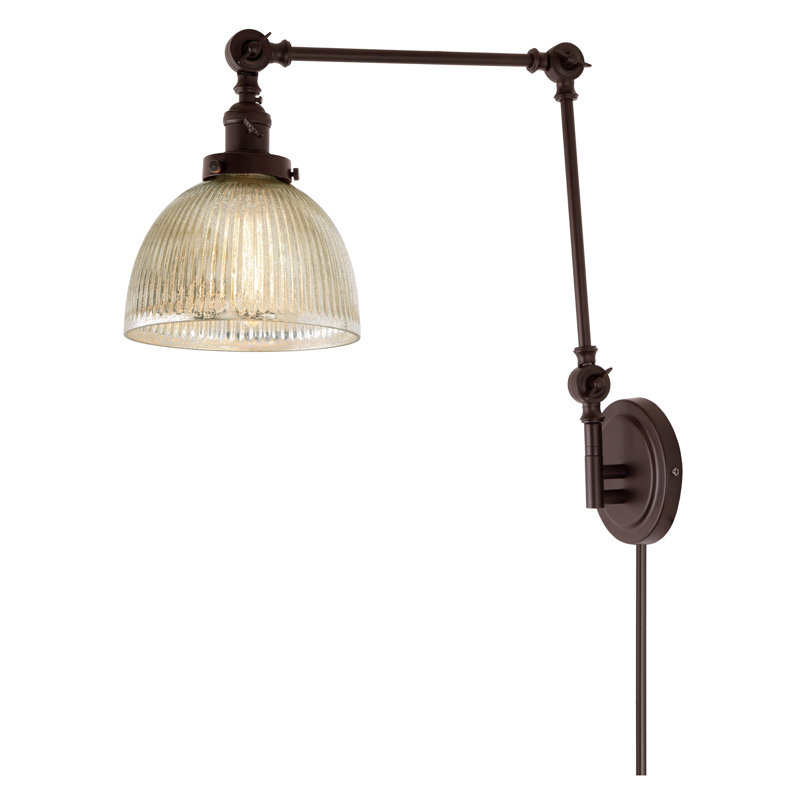 Martucci Plug-in Swing Arm Sconce, Oil Rubbed Bronze