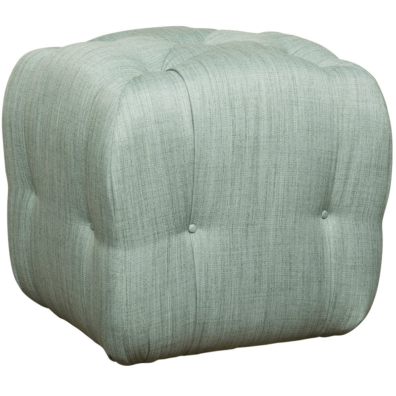 Glen Haven Square Ottoman, Toodaloo Parchment