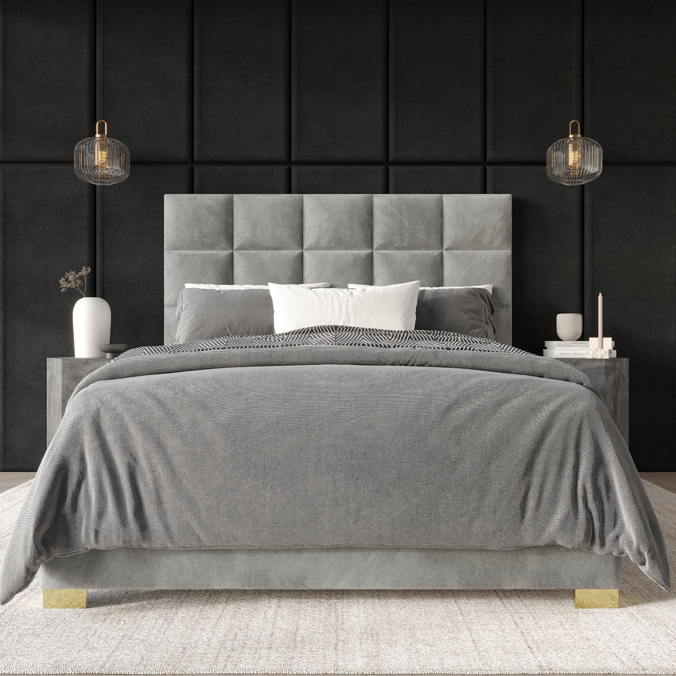 Bentall Upholstered Unfinished Standard Bed