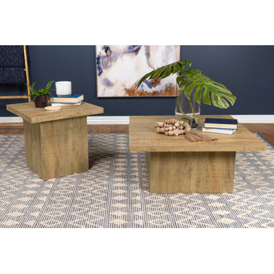 2-Piece Square Coffee And End Table Set