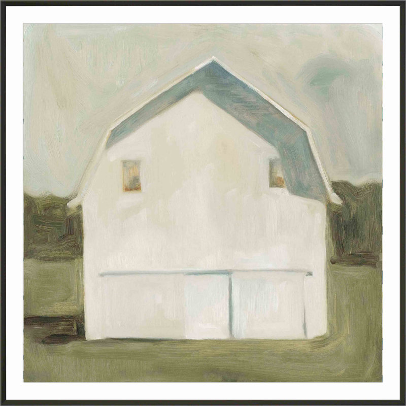 Serene Barn VI by Emma Scarvey, Black, 12"H x 8"W