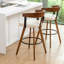 Tabourets de bar pivotants en cuir Modern-2105635185-2105635189