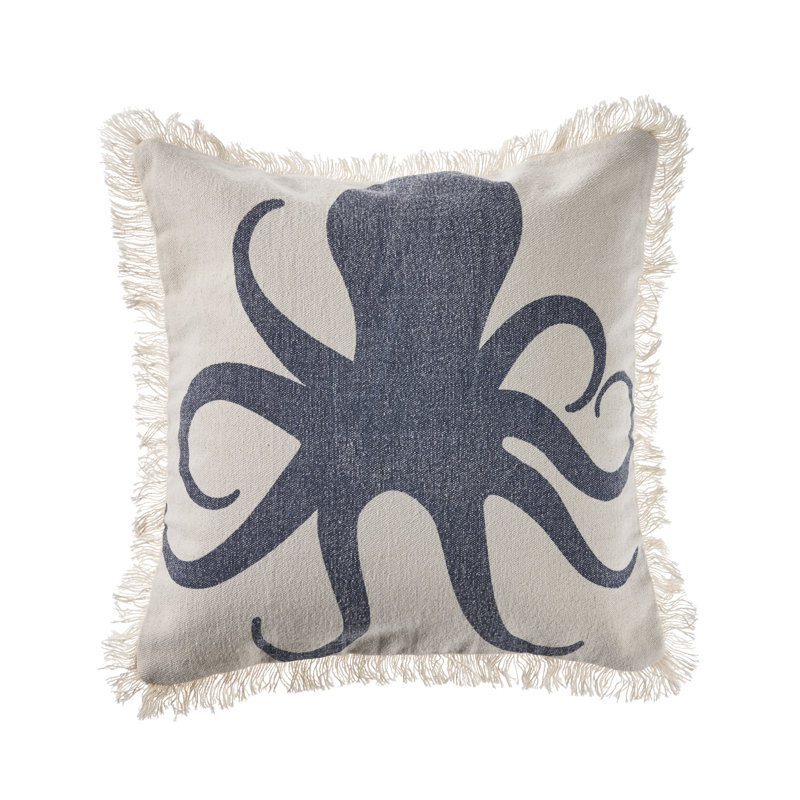 Striped Fringed Cotton Throw Pillow Cover, Pillow Cover Only - No Insert
