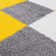 Myshaggy Collection Rugs Geometric Design in Yellow
