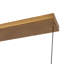 Luminaire suspendu linéaire en laiton à DEL à intensité variable 45 po Drift-124959363