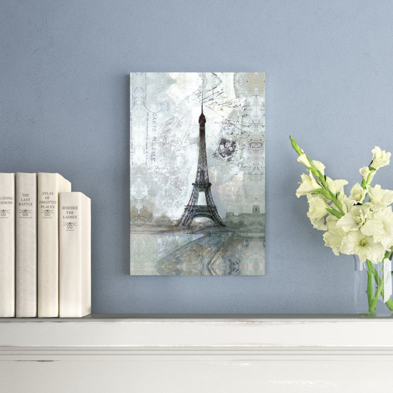 «Paris Rain», reproduction d'art sur toile tendue, H 18 po x l 12 po
