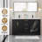 60" Double Sink Bathroom Vanity Set With Resin Sink Top, Faucet, Assembly Required-1716050872