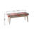 Cotton Blend Upholstered Bench