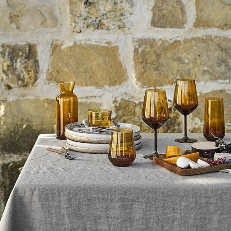 14.3 oz. Drinking Glass Set, Brown