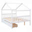 Lit, lit de maison en bois avec tiroirs-1781312849