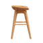 Tabouret de bar et de comptoir pivotant en bois massif Basnti-449026019-449026047