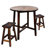 Ardoin Round Pine Outdoor Bar Table