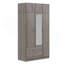 Armoire à miroir 3 portes avec 2 tiroirs et armoire supérieure-575913791