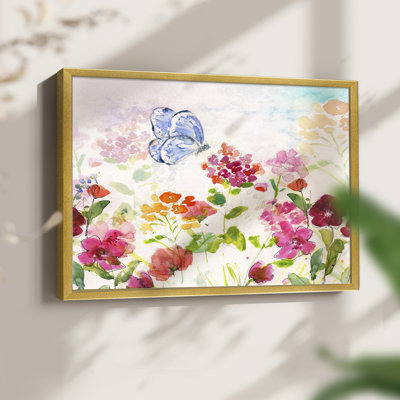 Papillon de jardin d'été - reproduction encadrée - réarmable