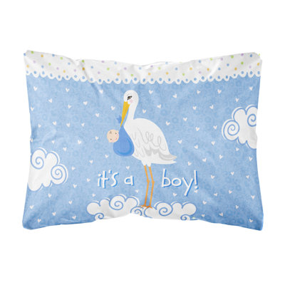  It's a Baby Boy Fabric Indoor/Outdoor Throw Pillow