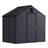 6x4 ft Outdoor Storage Shed, Resin Outdoor Shed, Black