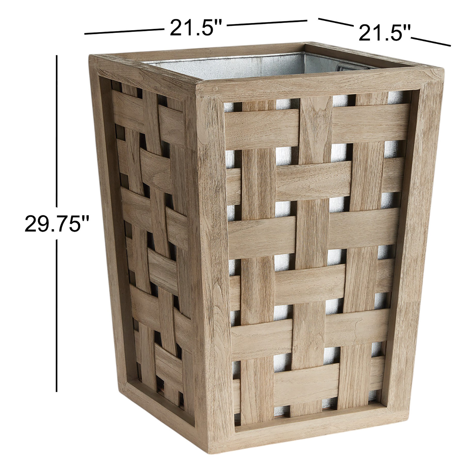 Bridgeport Planter Box, 29.75" H x 21.50" W x 21.50" D