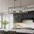 36" 6-Light Modern Farmhouse Kitchen Island Light, Large Rectangle Pendant Chandelier