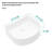 15.69"X13.69" White Ceramic Vessel Bathroom Sink