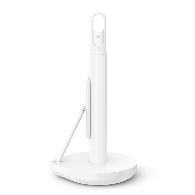 White Stainless Steel Paper Towel Holder with Pump