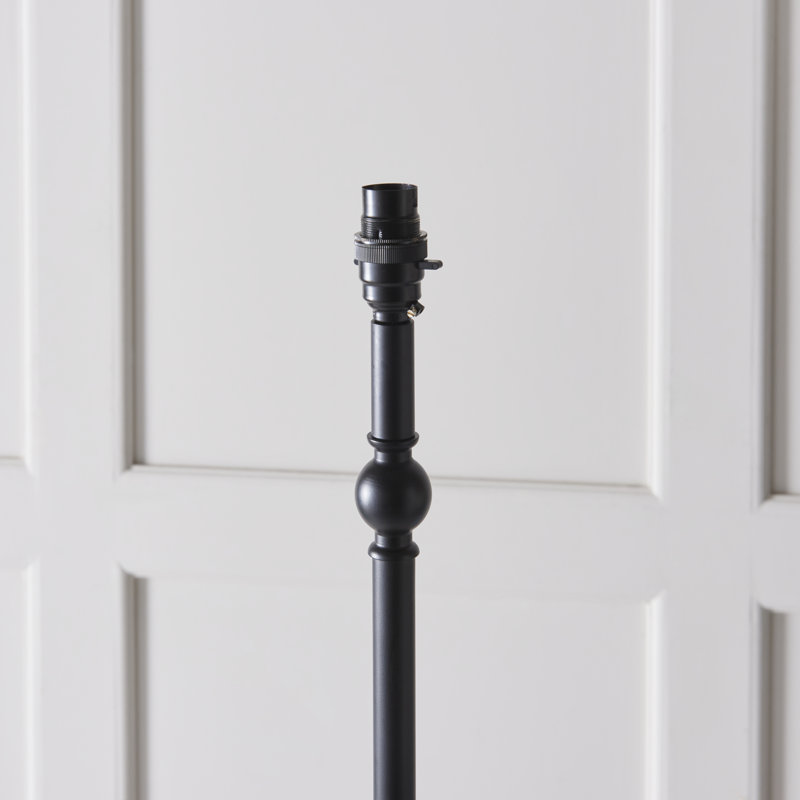 161cm Traditional Floor Lamp, Beige, Black