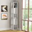 Bensonhurst Corner Bookcase Unique Design & Modern Style-91185687