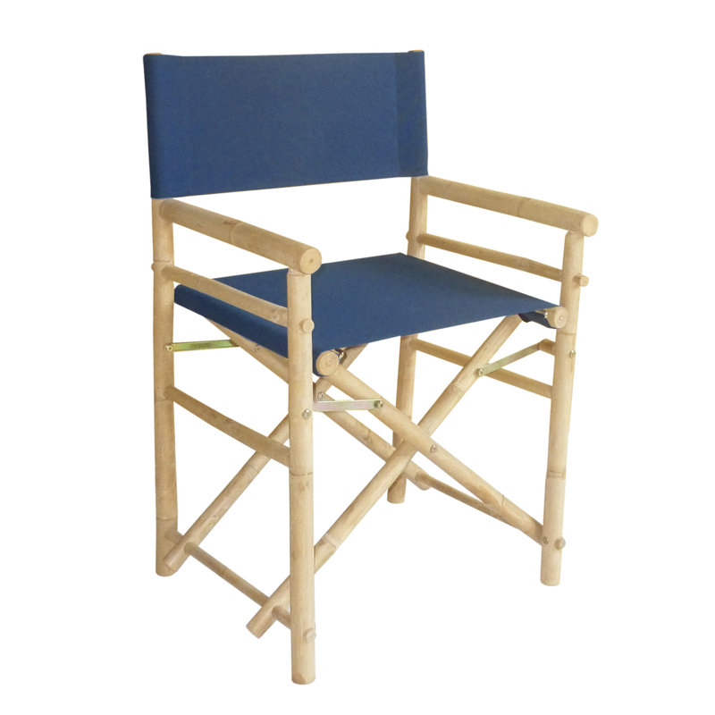 Chaise de réalisateur pliante Laseter, Indigo