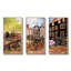 Amsterdam City Artwork - Ensemble de 3 toiles encadrées-244620956-244620958