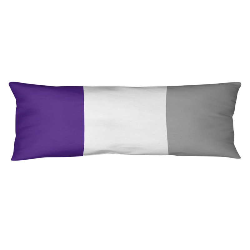 Oreiller de corps en polyester / polyester Arizona Football Stripes, Purple/White Middle, Football Tennessee