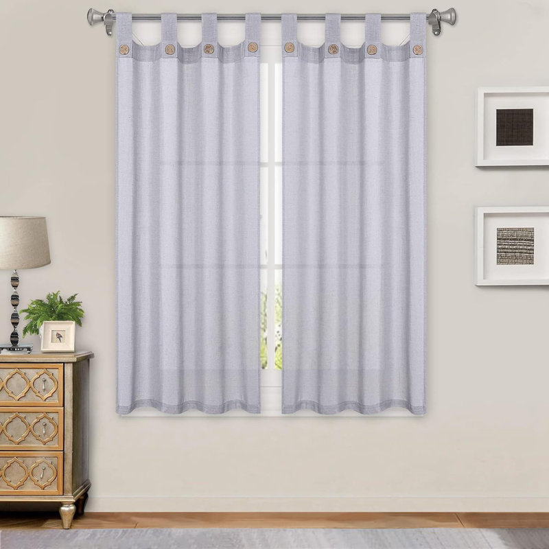 Nacier Solid Colour Kitchen Curtain
