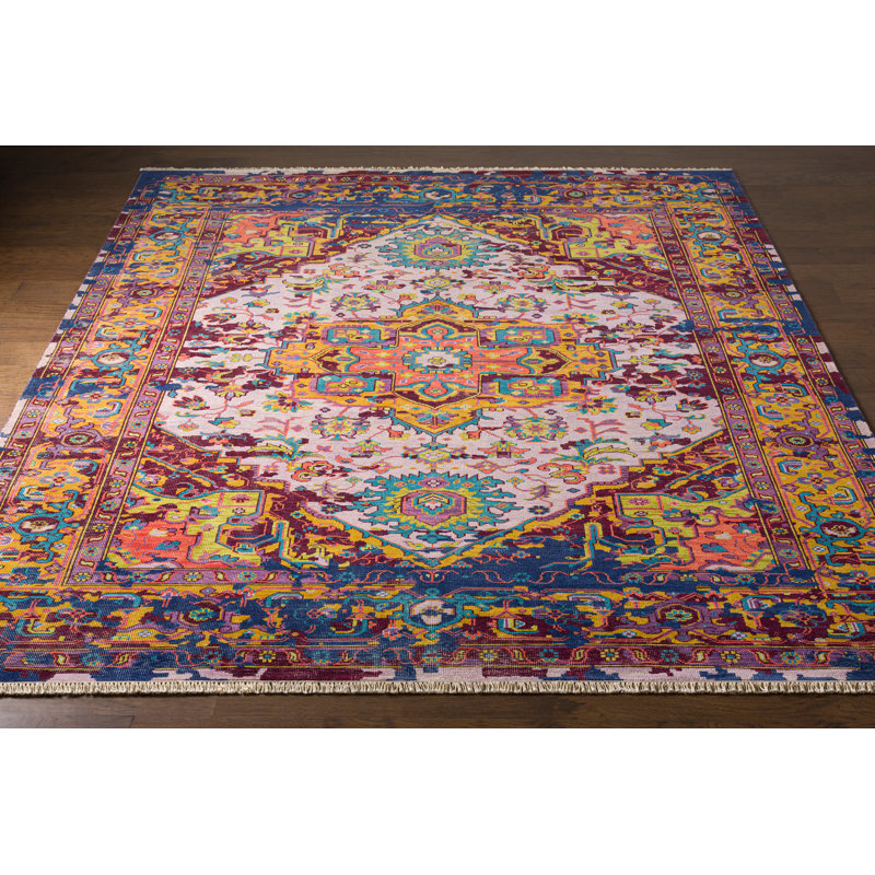 Festival Wool Oriental Area Rug, Rectangle 9' x 13'