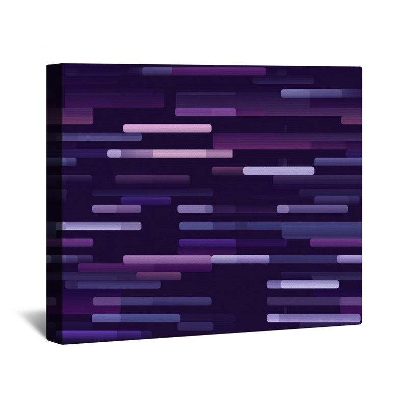Toile de galerie à motif géométrique - Décoration murale abstraite en plusieurs tailles, 12 x 12 pouces