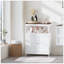 Armoire de rangement moderne avec portes doubles, tablette réglable et plateau en bois pour une organisation polyvalente